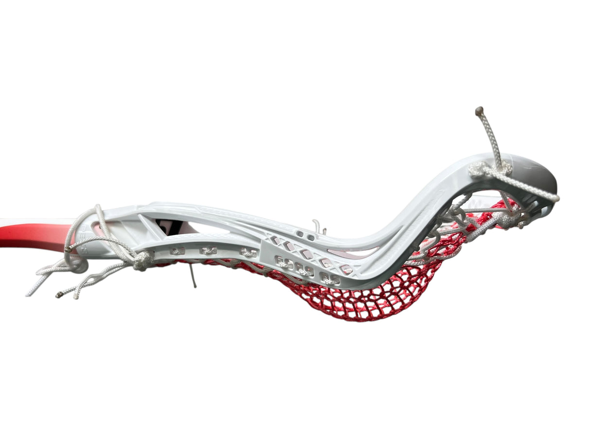 Custom Gait Apex 2 Women's Lacrosse Stick with Valkyrie Pocket White/Red/White