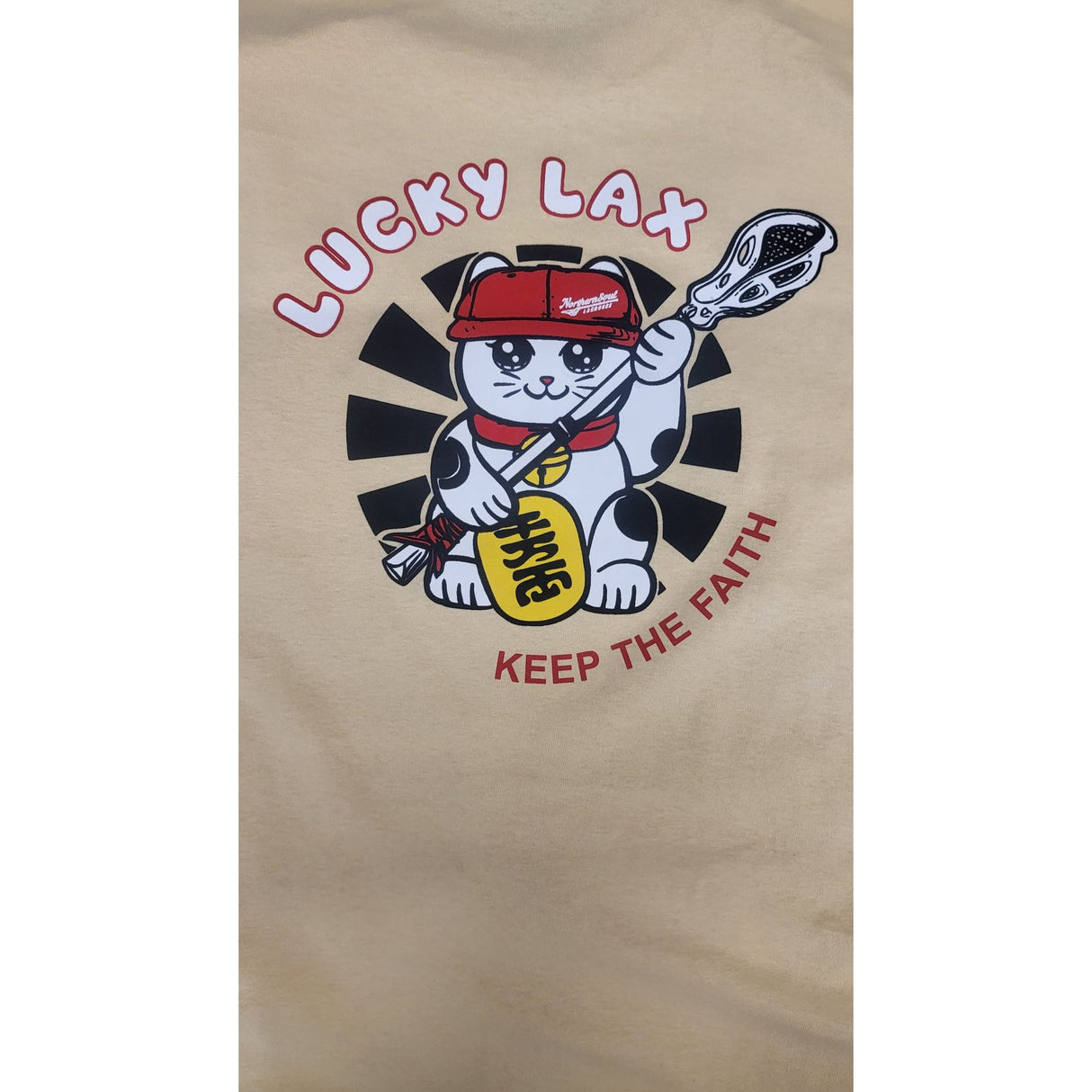 Lucky Lax Cat Tee Sand