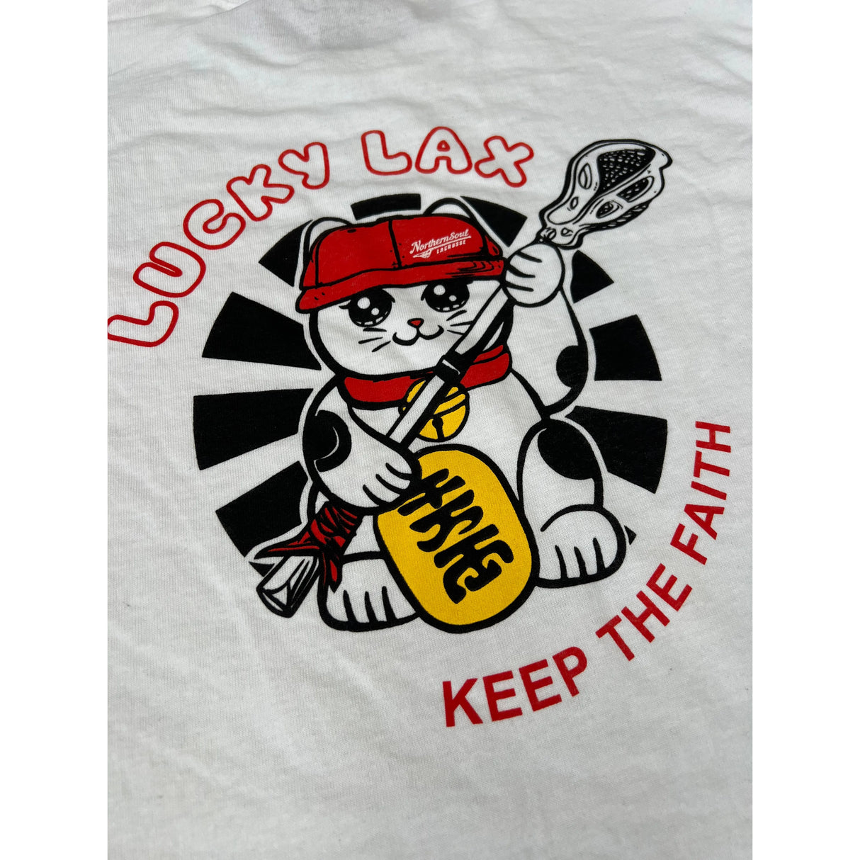 Lucky Lax Cat Tee White