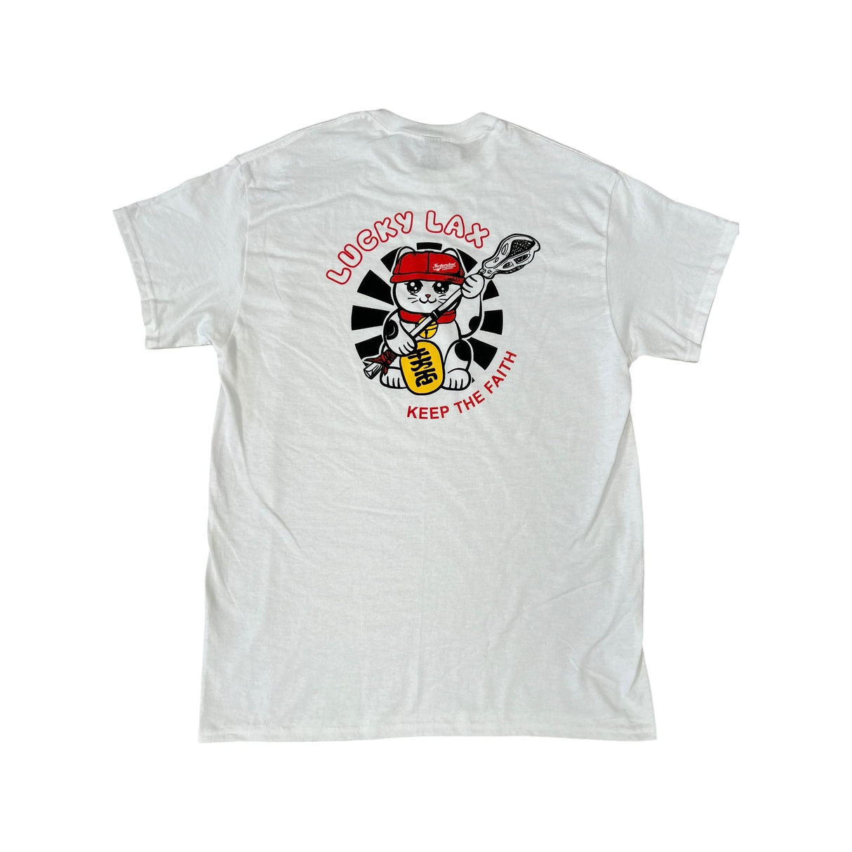 Lucky Lax Cat Tee White