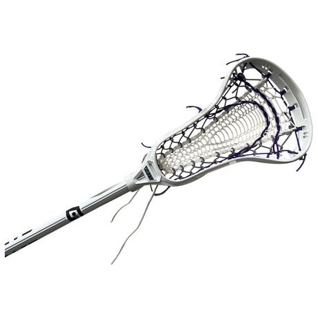 Custom Gait Apex 2 Women's Lacrosse Stick with Valkyrie Pocket White/Purple