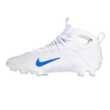 Nike Huarache 9 Elite Mid Lacrosse Cleats White/Game Royal