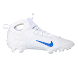 Nike Huarache 9 Elite Mid Lacrosse Cleats White/Game Royal