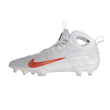 Nike Huarache 9 Elite Mid Lacrosse Cleats White/Team Orange