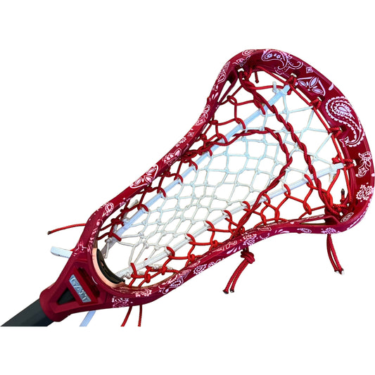 Custom Paisley Dyed Gait Whip Complete Women's Lacrosse Stick with Flex Mesh Pocket