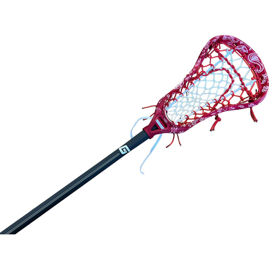 Custom Paisley Dyed Gait Whip Complete Women's Lacrosse Stick with Flex Mesh Pocket