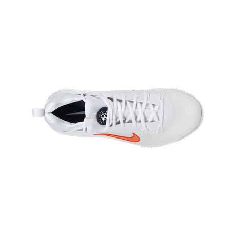 Nike Huarache 9 Elite Turf Lacrosse Cleats White/Team Orange