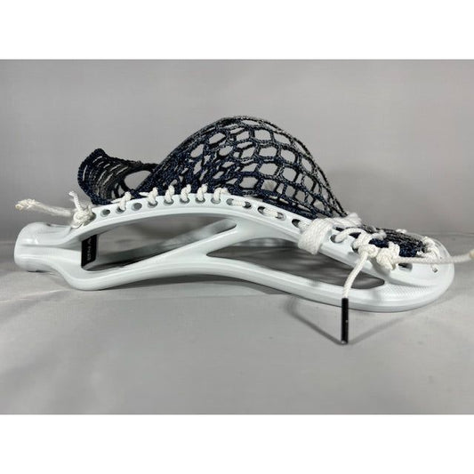 Custom ECD DNA 2.0 Lacrosse Head with TMD 9 Diamond Hex Mesh White/Navy