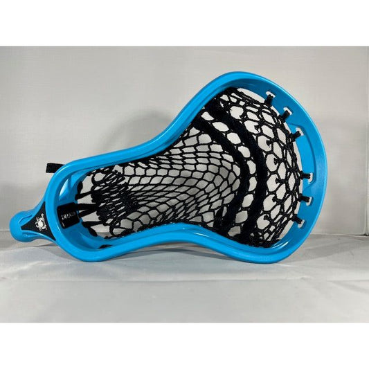 Custom ECD DNA 2.0 Lacrosse Head with TMD 9 Diamond Hex Mesh Blue/Black