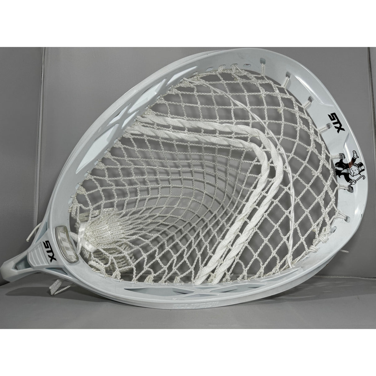 Custom Monopoly Dyed STX Lacrosse Eclipse 3 Goalie Head with 11D Eclipse Mesh