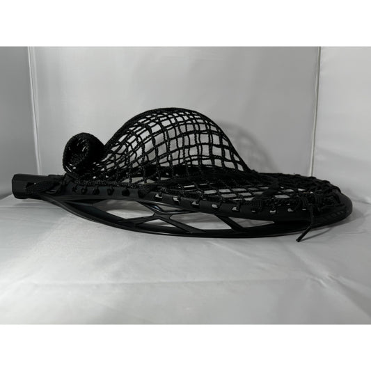 Custom STX Lacrosse Eclipse 3 Goalie Head with 12D ECD Impact Semi Soft Black