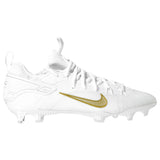 Nike Huarache 9 Elite Low Lacrosse Cleats White/Vivid Gold