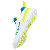 Nike Huarache 9 Elite Turf Lacrosse Cleats White/Vivid Blue/Volt