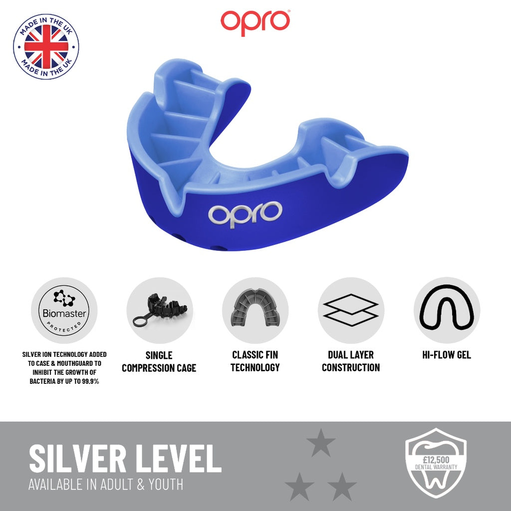 OPRO Self-Fit GEN5 Silver Grillz Mouthguard