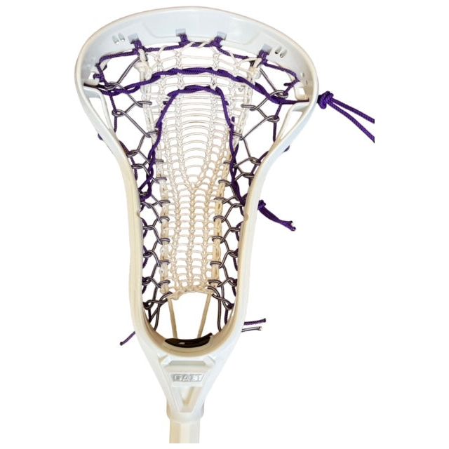 Gait Apex Complete Women's Lacrosse Stick with Armor Mesh Valkyrie Pocket White/Purple
