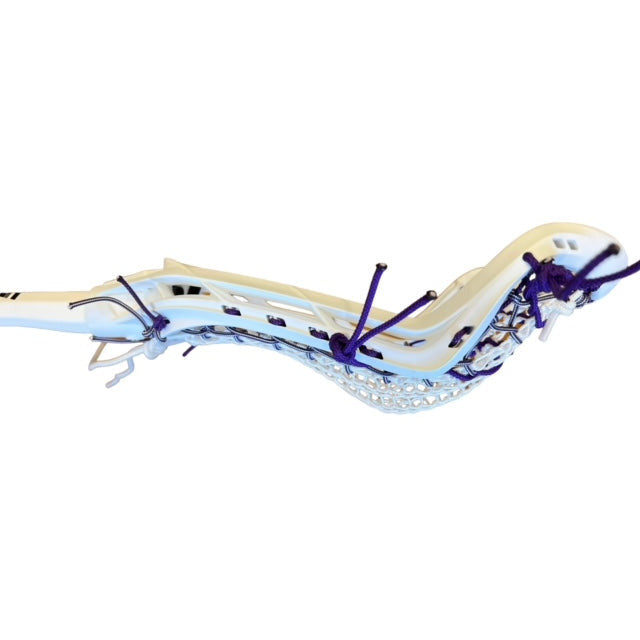 Custom Gait Whip Complete Women's Lacrosse Stick with Valkyrie Pocket White/Purple