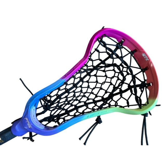 Custom Sherbet Dyed STX Exult Pro Elite Women's Lacrosse Stick with Flex Mesh Pocket