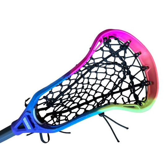 Custom Dyed Gait Whip Complete Women's Lacrosse Stick with Flex Mesh Pocket