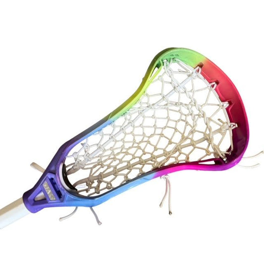 Custom Sherbet Dyed Gait Whip Complete Women's Lacrosse Stick with Flex Mesh Pocket