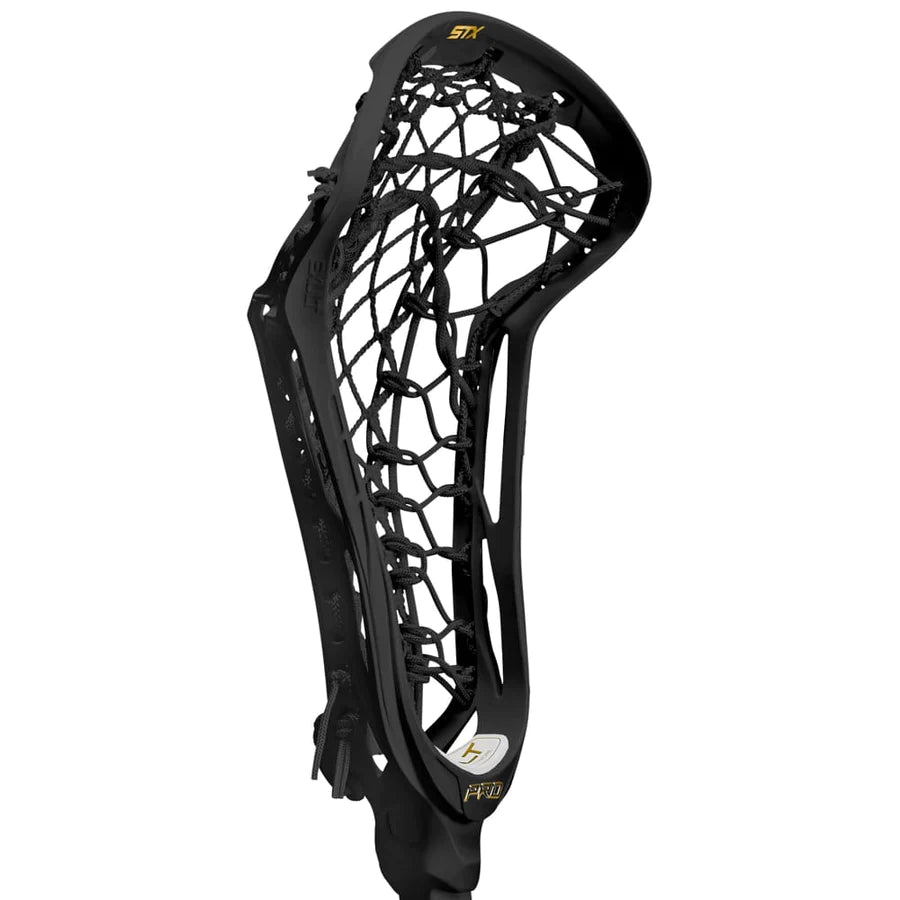 STX Exult Pro Crux Mesh 2.0 10 Degree Women's Lacrosse Black Head Black Pocket