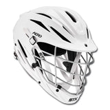 STX Aero Lacrosse Helmet - Stock Custom - White with Chrome Mask