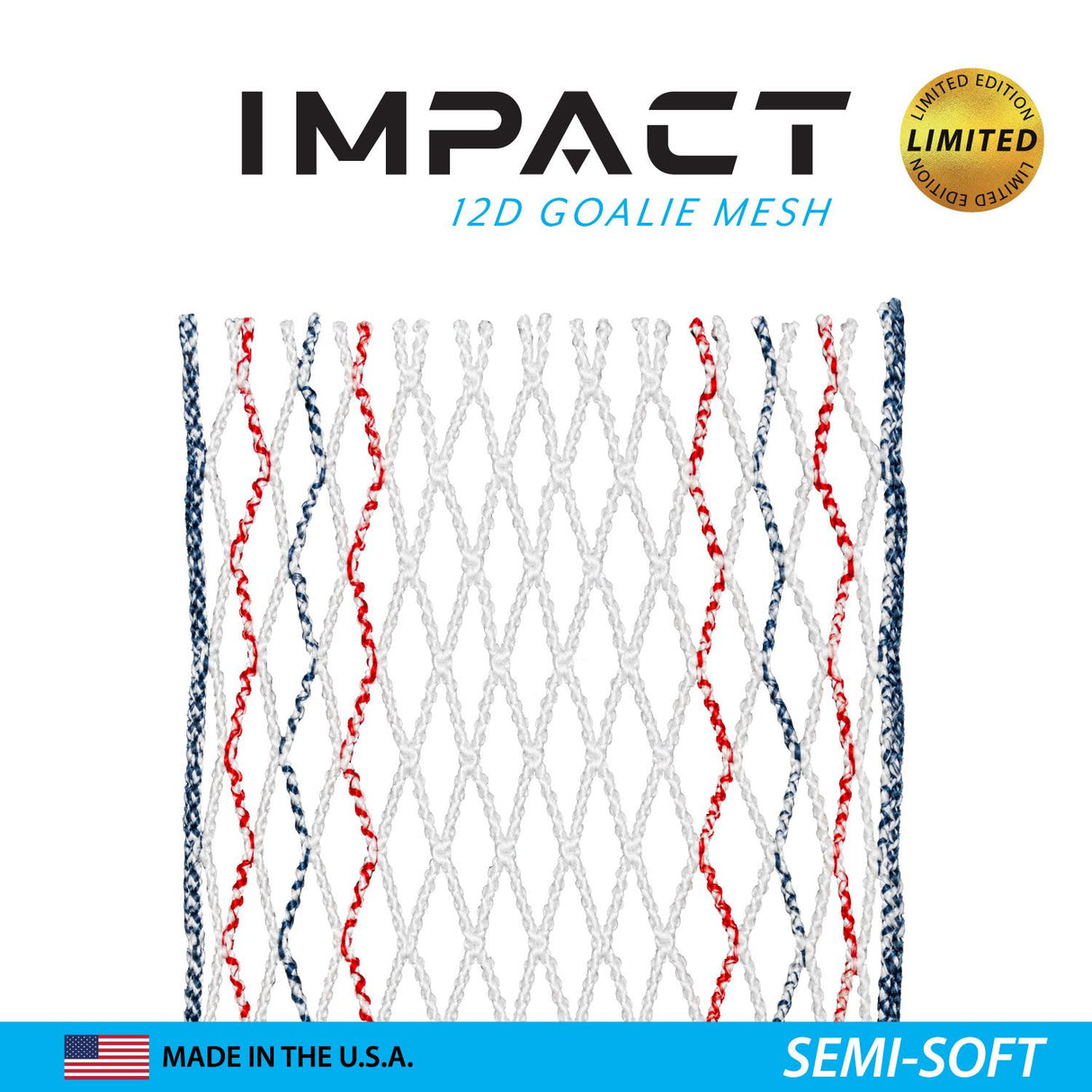 ECD 12D Impact Goalie Semi Soft Mesh Piece USA 2024