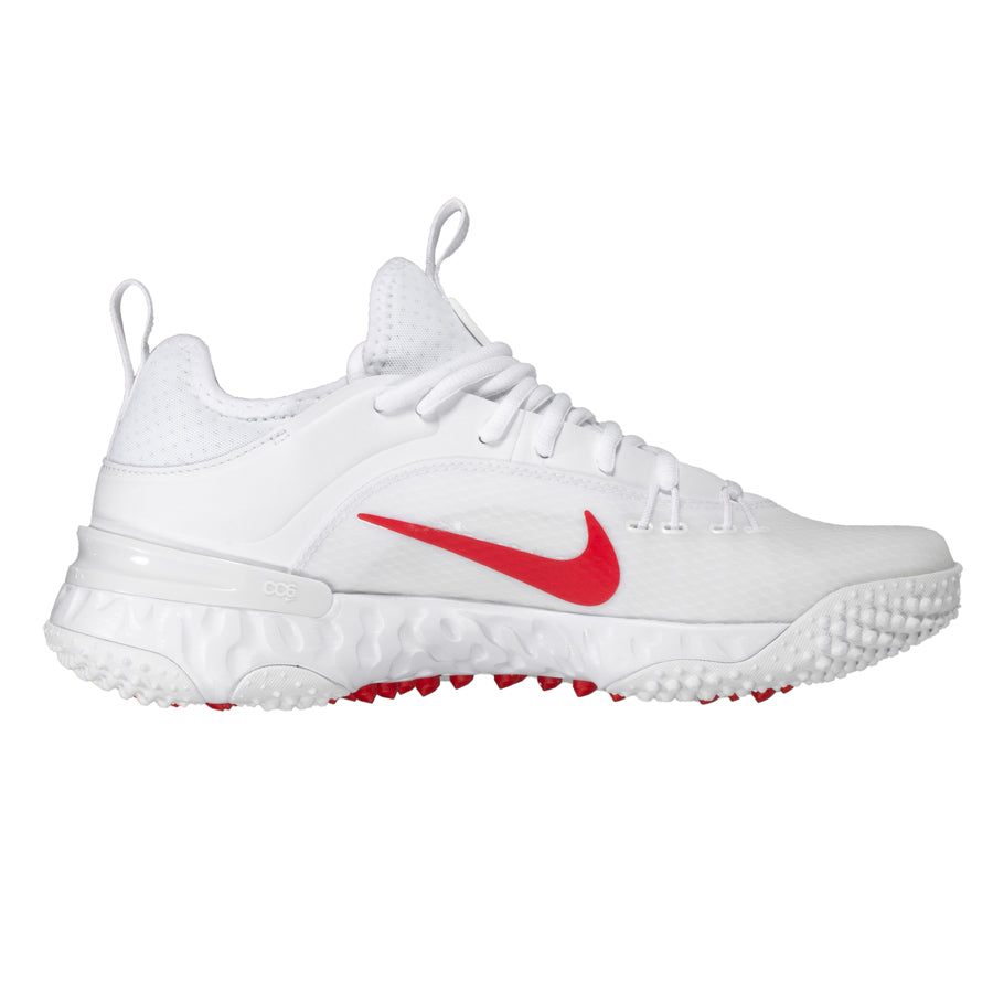 Nike Huarache 9 Elite Turf Lacrosse Cleats White/Red