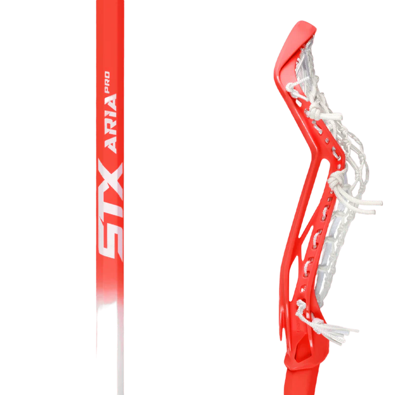 STX Aria Pro Elite Complete Women's Lacrosse Stick with Lock Pocket 2.0 Red