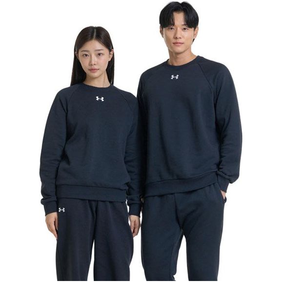 Under Armour Rival Fleece Crew - Academy Navy