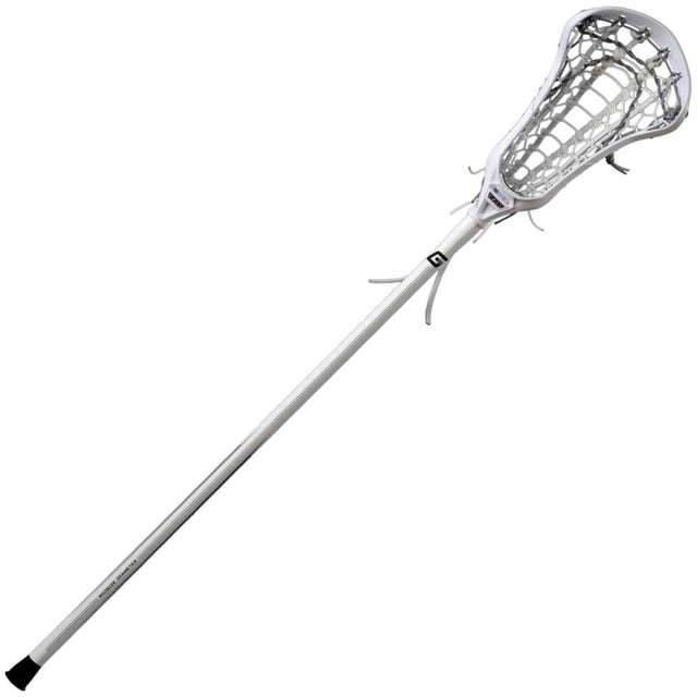 Gait Whip Complete Women's Lacrosse Stick Rail Elite Pocket White Head, White Handle