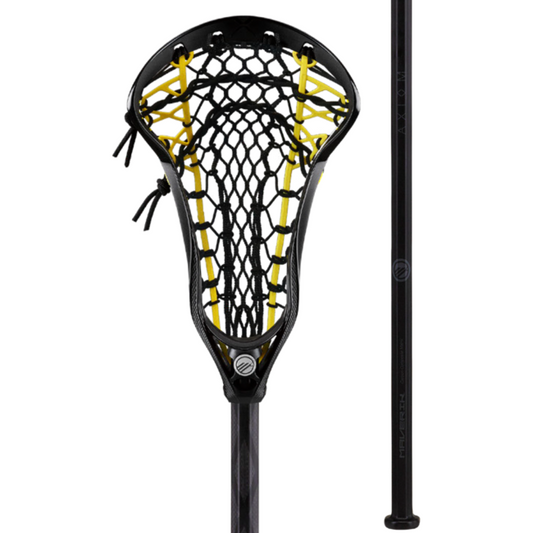 Maverik Axiom Vertex Mesh Complete Women's Lacrosse Stick Black/Yellow