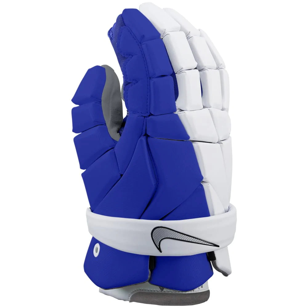 Nike Vapor Lacrosse Gloves Royal Blue and White