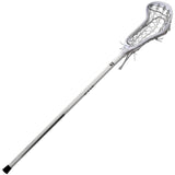 Gait Whip Complete Women's Lacrosse Stick Rail Elite Pocket White Head, White Handle