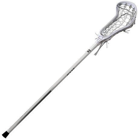 Gait Whip Complete Women's Lacrosse Stick Rail Elite Pocket White Head, White Handle