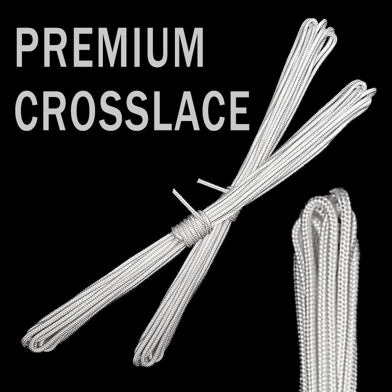 10 Yards of Laxroom Premium Crosslace for Trad Pockets White