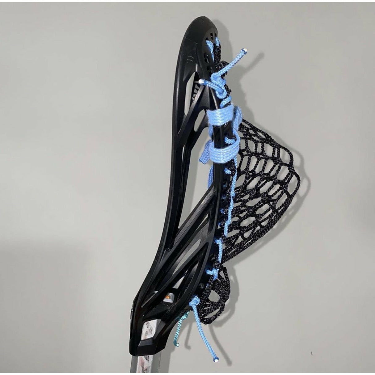 7 Diamond Hexagon Mesh Piece Black Mesh/Carolina Blue Shooters