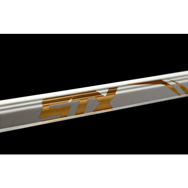 STX Exult Pro 10 Degree Women's Composite Lacrosse Handle White/Gold STX logo
