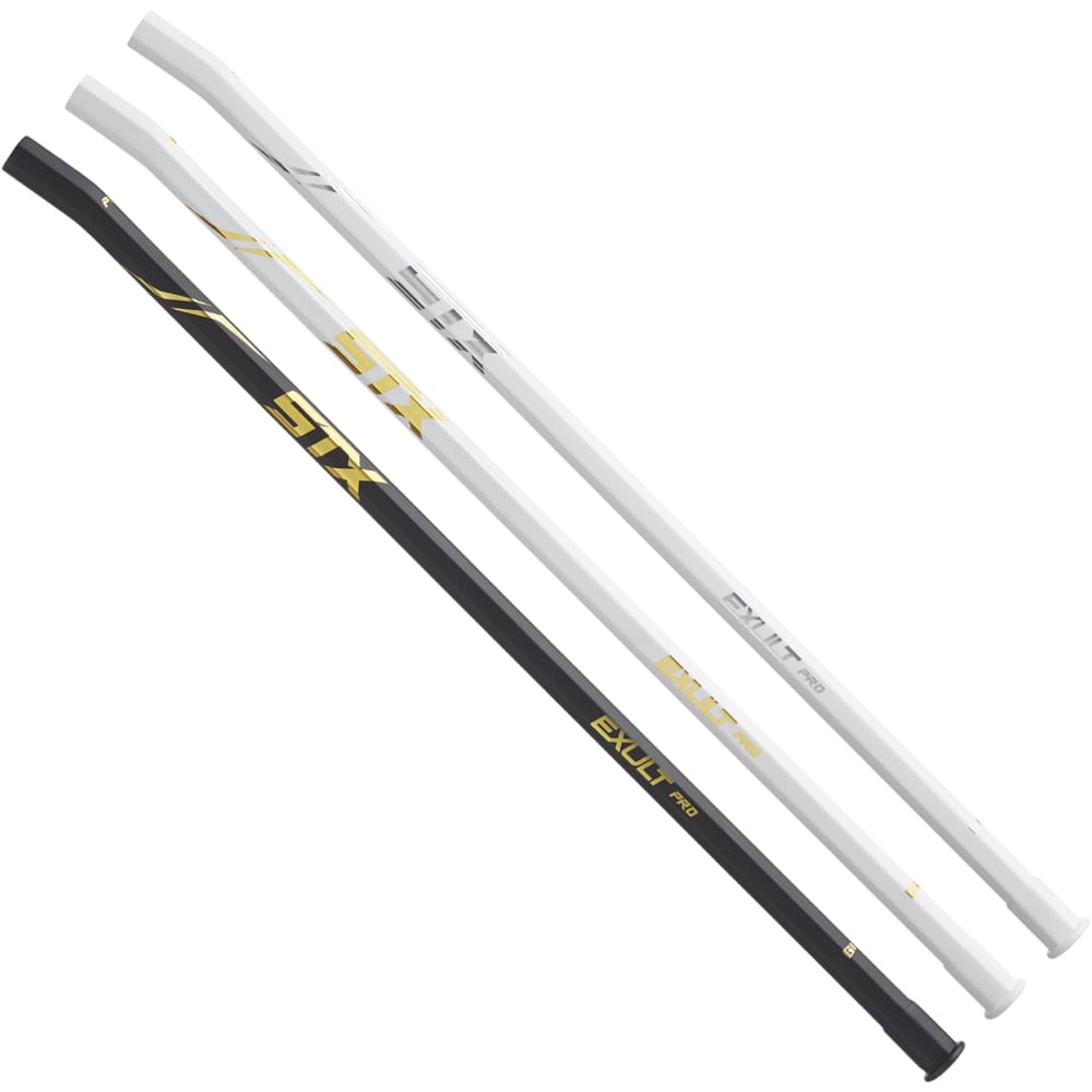 STX Exult Pro 10 Degree Women's Composite Lacrosse Handle Black/Gold, White/Gold, White/Silver