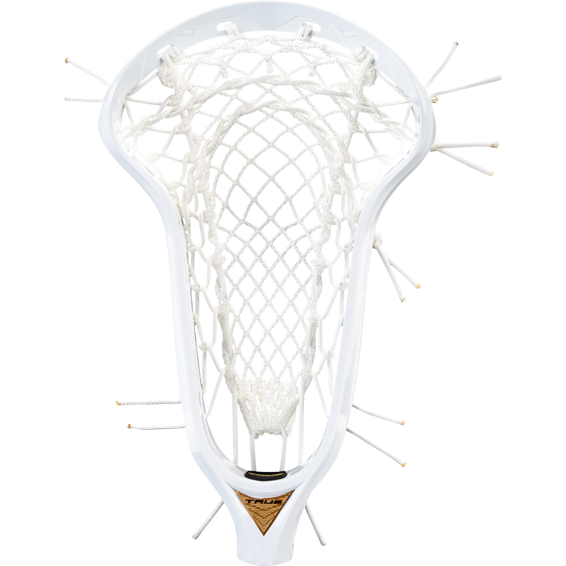 LYNX Ignition Runner Strung Women's Lacrosse Head, white head with white pocket
