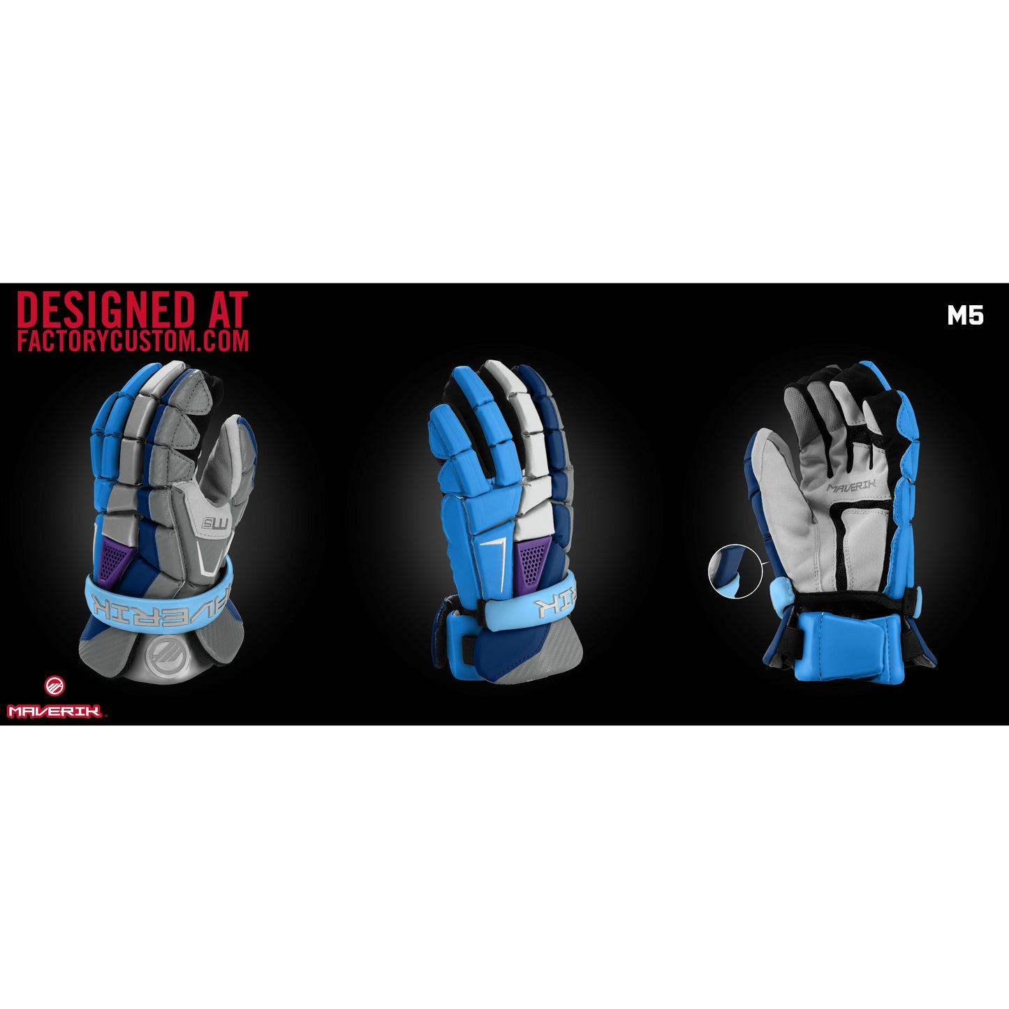 Custom Maverik M5 Lacrosse Gloves