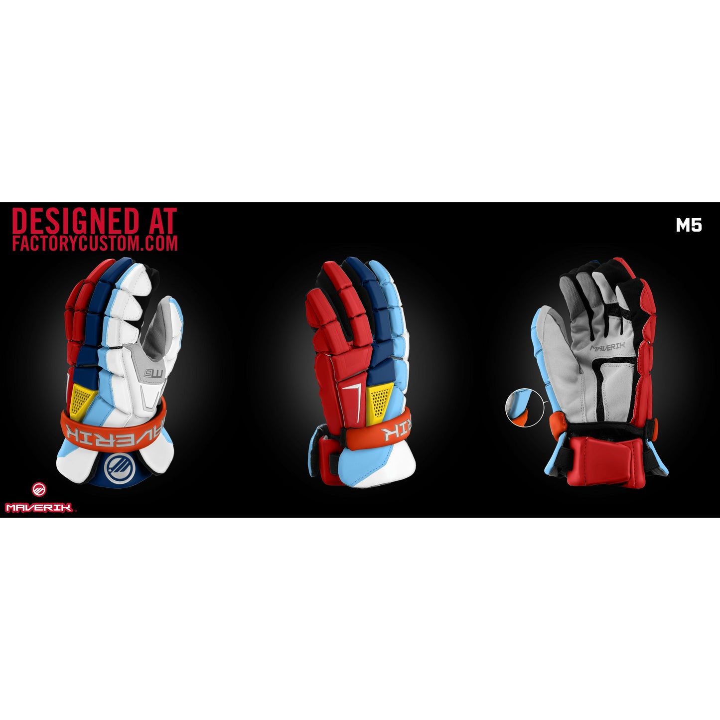 Custom Maverik M5 Lacrosse Gloves