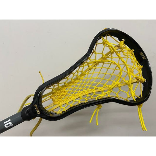 Custom STX Exult Pro Women's Lacrosse Stick with Comp 10 Handle and Crux 2.0 Mesh Yellow