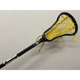 Custom STX Exult Pro Women's Lacrosse Stick with Comp 10 Handle and Crux 2.0 Mesh Yellow on Black Comp Handle