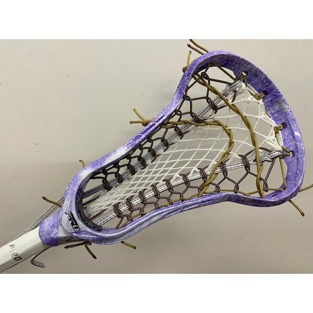 Custom Purple Dyed STX Exult Pro Women's Stick Crux 2.0 Pocket and Exult Pro Handle Purple dye