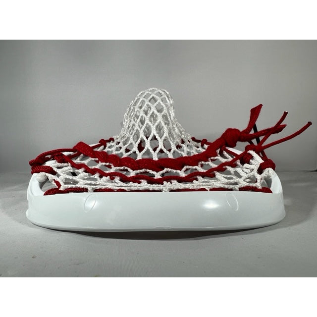 Custom STX Lacrosse Stallion 900 with Hero 3.0 Mesh White/Red Channel View