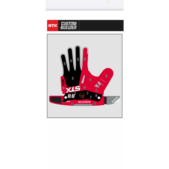 STX RZR Custom Lacrosse Gloves