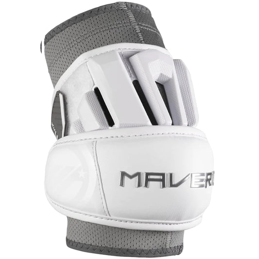 Maverik Max Lacrosse Elbow Pads 2023 Model white