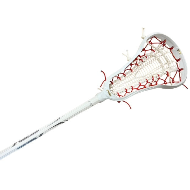 STX Exult Pro Elite Women's Stick with Armor Mesh Valkyrie White/Red on White Exult Pro Handle