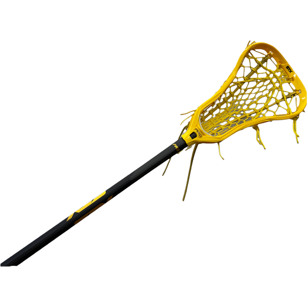Custom STX Crux Pro Elite Women's Lacrosse Stick with ECD Venom Pocket Yellow