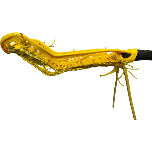 Custom STX Crux Pro Elite Women's Lacrosse Stick with ECD Venom Pocket Yellow
